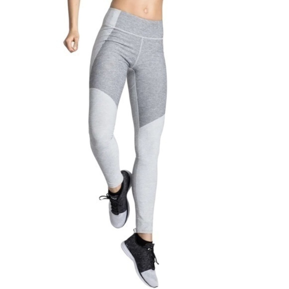 Outdoor Voices Women’s Size S Gray Two Tone Color Block 7/8 High Rise Leggings